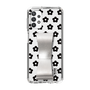 Slim Protection Case - STAND & RING RIBBON Silver［ Rune Naito - RUNE Flower - Black ］