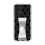 Slim Protection Case - STAND & RING RIBBON Silver［ Rune Naito - RUNE Flower - Black ］