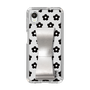 Slim Protection Case - STAND & RING RIBBON Silver［ Rune Naito - RUNE Flower - Black ］