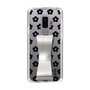 Slim Protection Case - STAND & RING RIBBON Silver［ Rune Naito - RUNE Flower - Black ］