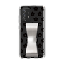 Slim Protection Case - STAND & RING RIBBON Silver［ Rune Naito - RUNE Flower - Black ］
