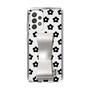 Slim Protection Case - STAND & RING RIBBON Silver［ Rune Naito - RUNE Flower - Black ］