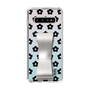 Slim Protection Case - STAND & RING RIBBON Silver［ Rune Naito - RUNE Flower - Black ］