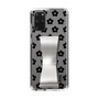 Slim Protection Case - STAND & RING RIBBON Silver［ Rune Naito - RUNE Flower - Black ］