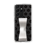 Slim Protection Case - STAND & RING RIBBON Silver［ Rune Naito - RUNE Flower - Black ］