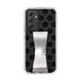 Slim Protection Case - STAND & RING RIBBON Silver［ Rune Naito - RUNE Flower - Black ］