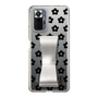 Slim Protection Case - STAND & RING RIBBON Silver［ Rune Naito - RUNE Flower - Black ］