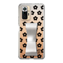 Slim Protection Case - STAND & RING RIBBON Silver［ Rune Naito - RUNE Flower - Black ］