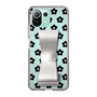 Slim Protection Case - STAND & RING RIBBON Silver［ Rune Naito - RUNE Flower - Black ］