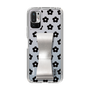 Slim Protection Case - STAND & RING RIBBON Silver［ Rune Naito - RUNE Flower - Black ］