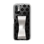 Slim Protection Case - STAND & RING RIBBON Silver［ Rune Naito - RUNE Flower - Black ］