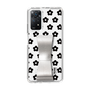 Slim Protection Case - STAND & RING RIBBON Silver［ Rune Naito - RUNE Flower - Black ］