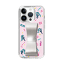 Slim Protection Case - STAND & RING RIBBON Silver［ HATSUNE MIKU - Ribbon - Instrumental - Pink ］