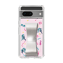 Slim Protection Case - STAND & RING RIBBON Silver［ HATSUNE MIKU - Ribbon - Instrumental - Pink ］