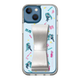Slim Protection Case - STAND & RING RIBBON Silver［ HATSUNE MIKU - Ribbon - Instrumental - Blue ］