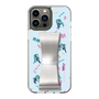 Slim Protection Case - STAND & RING RIBBON Silver［ HATSUNE MIKU - Ribbon - Instrumental - Blue ］