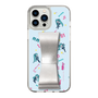 Slim Protection Case - STAND & RING RIBBON Silver［ HATSUNE MIKU - Ribbon - Instrumental - Blue ］