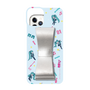 Slim Protection Case - STAND & RING RIBBON Silver［ HATSUNE MIKU - Ribbon - Instrumental - Blue ］