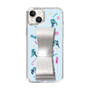 Slim Protection Case - STAND & RING RIBBON Silver［ HATSUNE MIKU - Ribbon - Instrumental - Blue ］