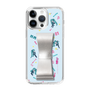 Slim Protection Case - STAND & RING RIBBON Silver［ HATSUNE MIKU - Ribbon - Instrumental - Blue ］