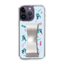 Slim Protection Case - STAND & RING RIBBON Silver［ HATSUNE MIKU - Ribbon - Instrumental - Blue ］