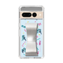 Slim Protection Case - STAND & RING RIBBON Silver［ HATSUNE MIKU - Ribbon - Instrumental - Blue ］