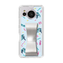 Slim Protection Case - STAND & RING RIBBON Silver［ HATSUNE MIKU - Ribbon - Instrumental - Blue ］