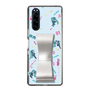 Slim Protection Case - STAND & RING RIBBON Silver［ HATSUNE MIKU - Ribbon - Instrumental - Blue ］