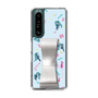 Slim Protection Case - STAND & RING RIBBON Silver［ HATSUNE MIKU - Ribbon - Instrumental - Blue ］