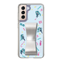 Slim Protection Case - STAND & RING RIBBON Silver［ HATSUNE MIKU - Ribbon - Instrumental - Blue ］