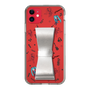 Slim Protection Case - STAND & RING RIBBON Silver［ HATSUNE MIKU - Ribbon - Instrumental - Monochrome ］