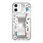 Slim Protection Case - STAND & RING RIBBON Silver［ HATSUNE MIKU - Ribbon - Instrumental - Monochrome ］