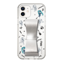 Slim Protection Case - STAND & RING RIBBON Silver［ HATSUNE MIKU - Ribbon - Instrumental - Monochrome ］