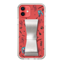 Slim Protection Case - STAND & RING RIBBON Silver［ HATSUNE MIKU - Ribbon - Instrumental - Monochrome ］