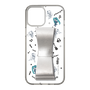 Slim Protection Case - STAND & RING RIBBON Silver［ HATSUNE MIKU - Ribbon - Instrumental - Monochrome ］