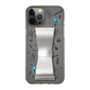 Slim Protection Case - STAND & RING RIBBON Silver［ HATSUNE MIKU - Ribbon - Instrumental - Monochrome ］