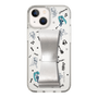 Slim Protection Case - STAND & RING RIBBON Silver［ HATSUNE MIKU - Ribbon - Instrumental - Monochrome ］