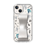 Slim Protection Case - STAND & RING RIBBON Silver［ HATSUNE MIKU - Ribbon - Instrumental - Monochrome ］