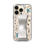Slim Protection Case - STAND & RING RIBBON Silver［ HATSUNE MIKU - Ribbon - Instrumental - Monochrome ］