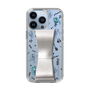 Slim Protection Case - STAND & RING RIBBON Silver［ HATSUNE MIKU - Ribbon - Instrumental - Monochrome ］