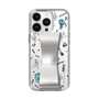 Slim Protection Case - STAND & RING RIBBON Silver［ HATSUNE MIKU - Ribbon - Instrumental - Monochrome ］