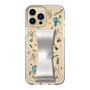 Slim Protection Case - STAND & RING RIBBON Silver［ HATSUNE MIKU - Ribbon - Instrumental - Monochrome ］