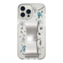 Slim Protection Case - STAND & RING RIBBON Silver［ HATSUNE MIKU - Ribbon - Instrumental - Monochrome ］