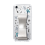 Slim Protection Case - STAND & RING RIBBON Silver［ HATSUNE MIKU - Ribbon - Instrumental - Monochrome ］