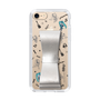 Slim Protection Case - STAND & RING RIBBON Silver［ HATSUNE MIKU - Ribbon - Instrumental - Monochrome ］