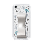 Slim Protection Case - STAND & RING RIBBON Silver［ HATSUNE MIKU - Ribbon - Instrumental - Monochrome ］