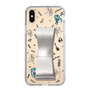 Slim Protection Case - STAND & RING RIBBON Silver［ HATSUNE MIKU - Ribbon - Instrumental - Monochrome ］