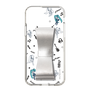 Slim Protection Case - STAND & RING RIBBON Silver［ HATSUNE MIKU - Ribbon - Instrumental - Monochrome ］