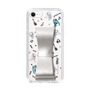 Slim Protection Case - STAND & RING RIBBON Silver［ HATSUNE MIKU - Ribbon - Instrumental - Monochrome ］