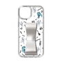 Slim Protection Case - STAND & RING RIBBON Silver［ HATSUNE MIKU - Ribbon - Instrumental - Monochrome ］